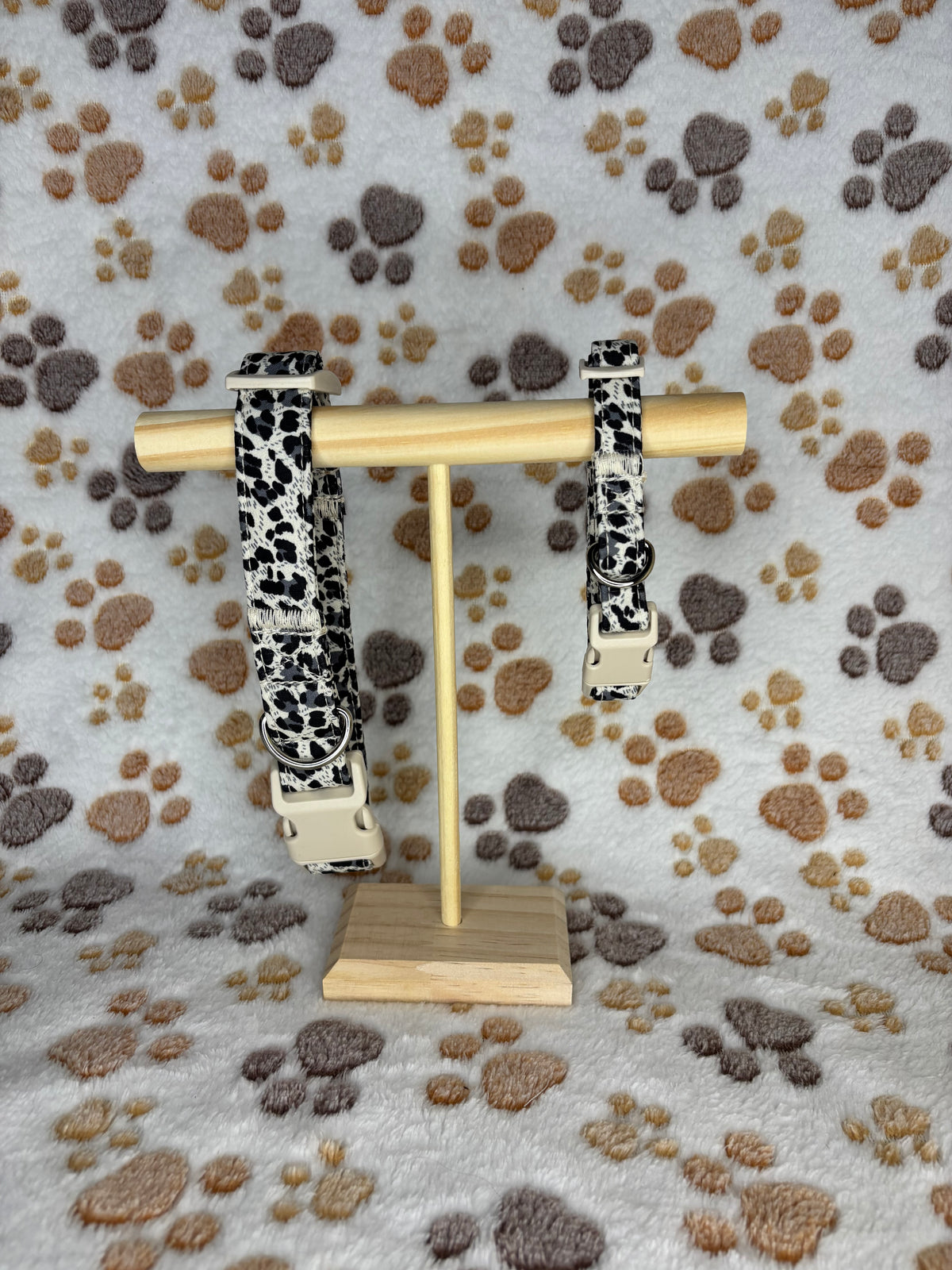 Pet Collar Leopard Print Design