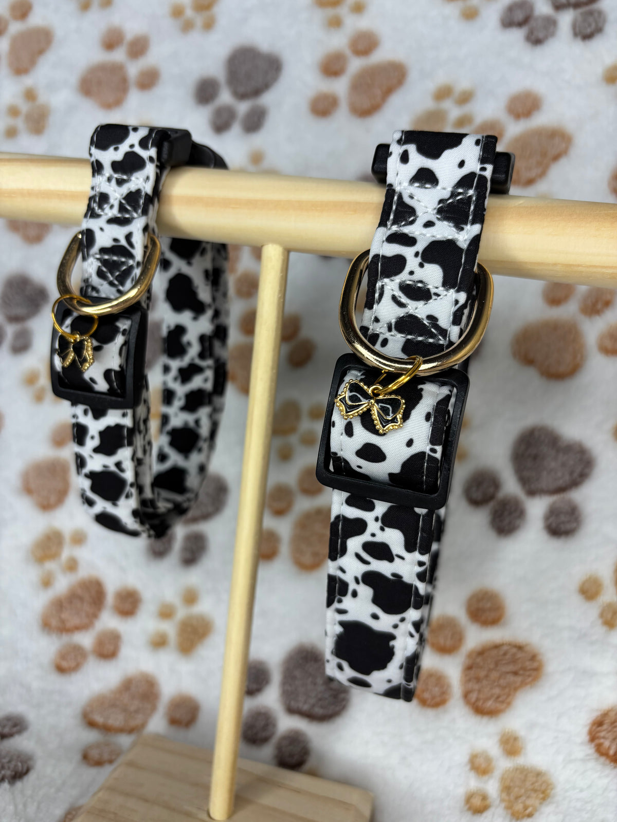 Pet Collar Cow Print Design
