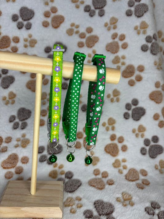 Green Cat Collar Selection