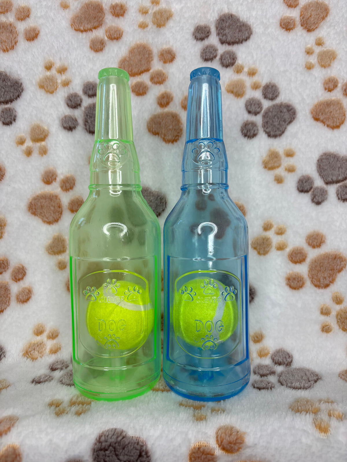 Dog Toy Squeaky Bottle with Small Ball