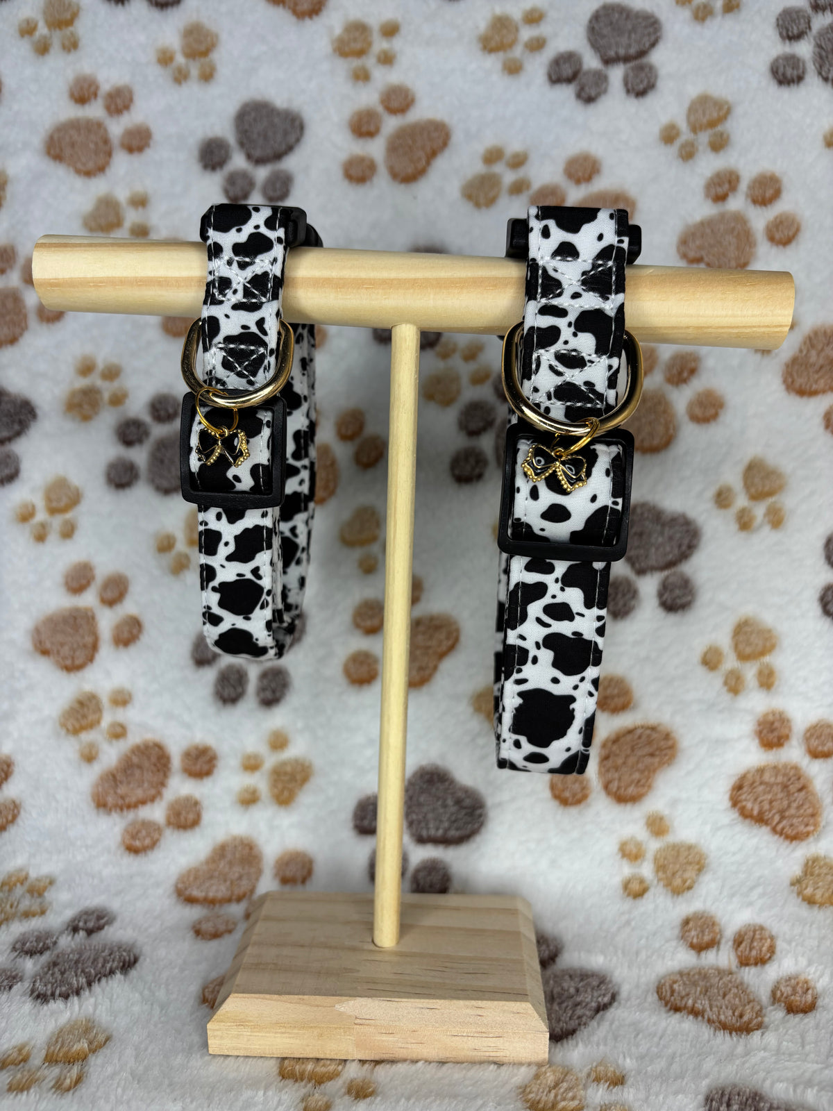 Pet Collar Cow Print Design