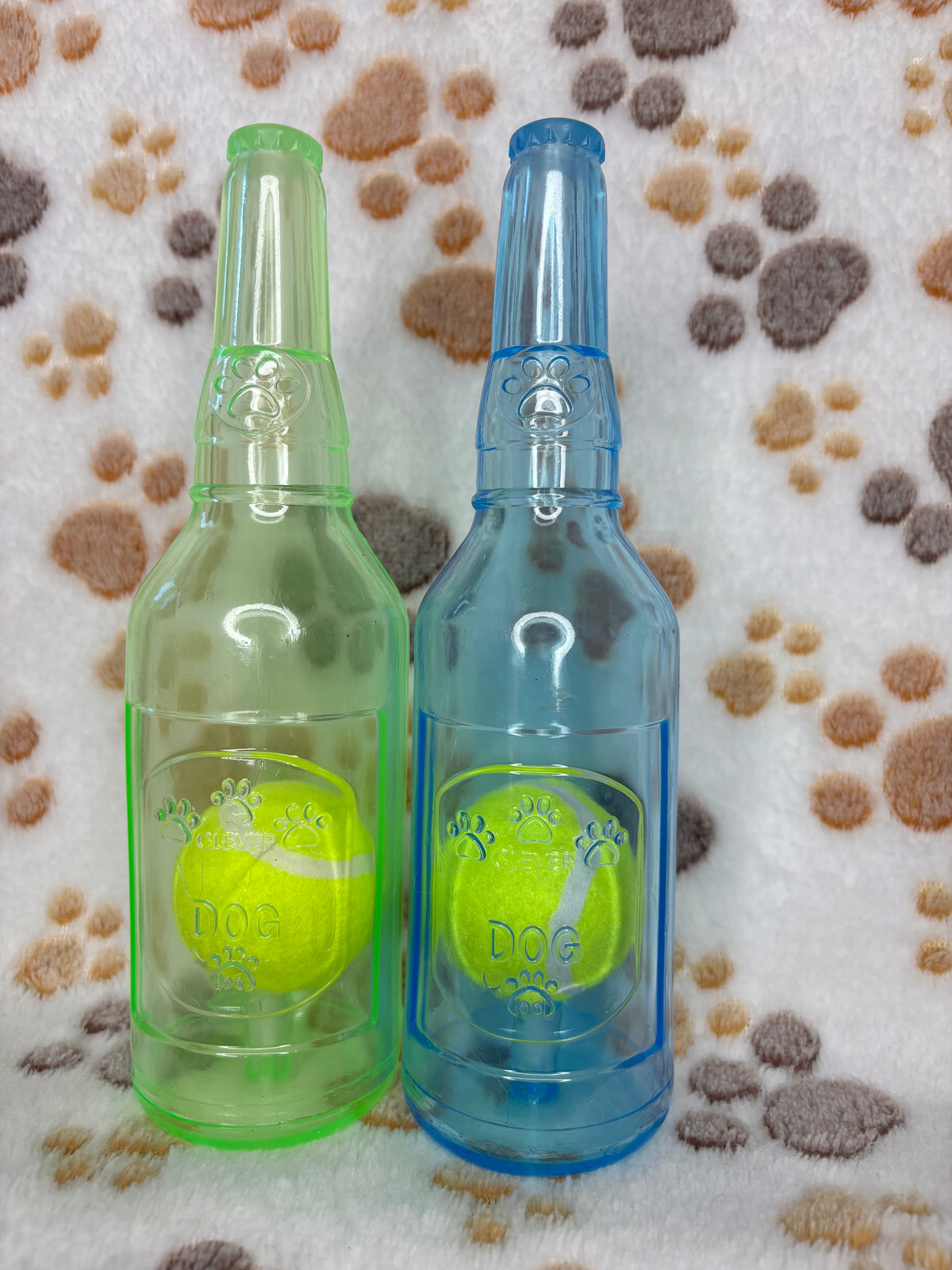 Dog Toy Squeaky Bottle with Small Ball